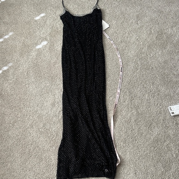 NWT Mac Duggal Black Maxi Dress Size 0 - Picture 4 of 10